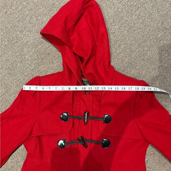 Guess Pea Coat, Large, Red - Picture 6 of 9